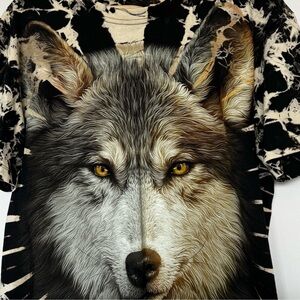 Wolf Graphic T-Shirt Size M New